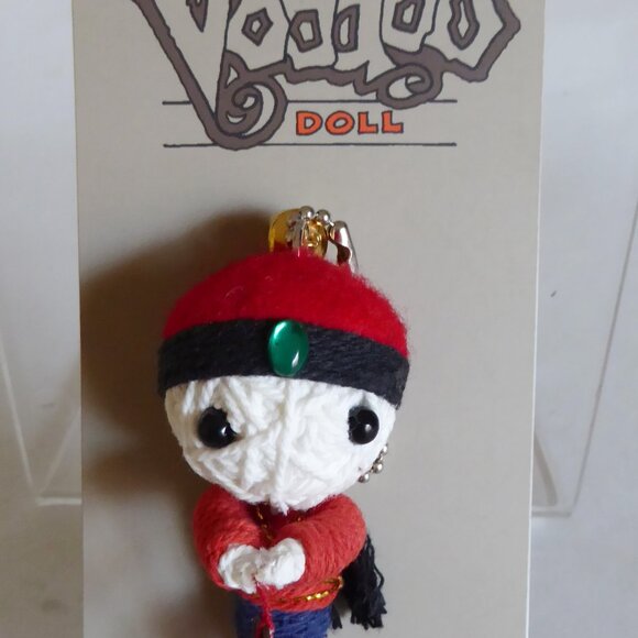 NWT 2009 JOHN HINDE WATCHOVER VOODOO DOLL LUCKY KEYCHAIN - Picture 8 of 14